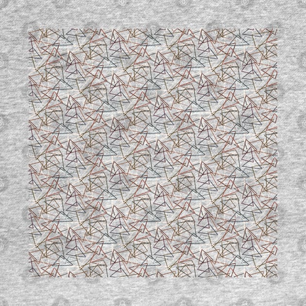 Distressed Chaotic Triangles Pattern by Scrabbly Doodles